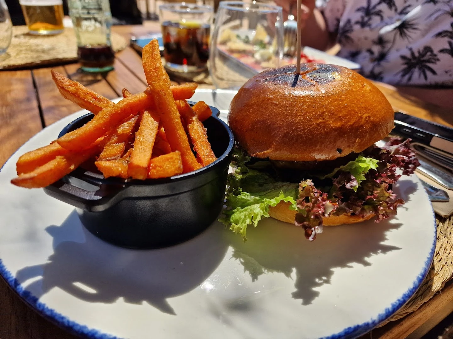 Interior view of the restaurant at Beach Club within Mhares Sea Club
